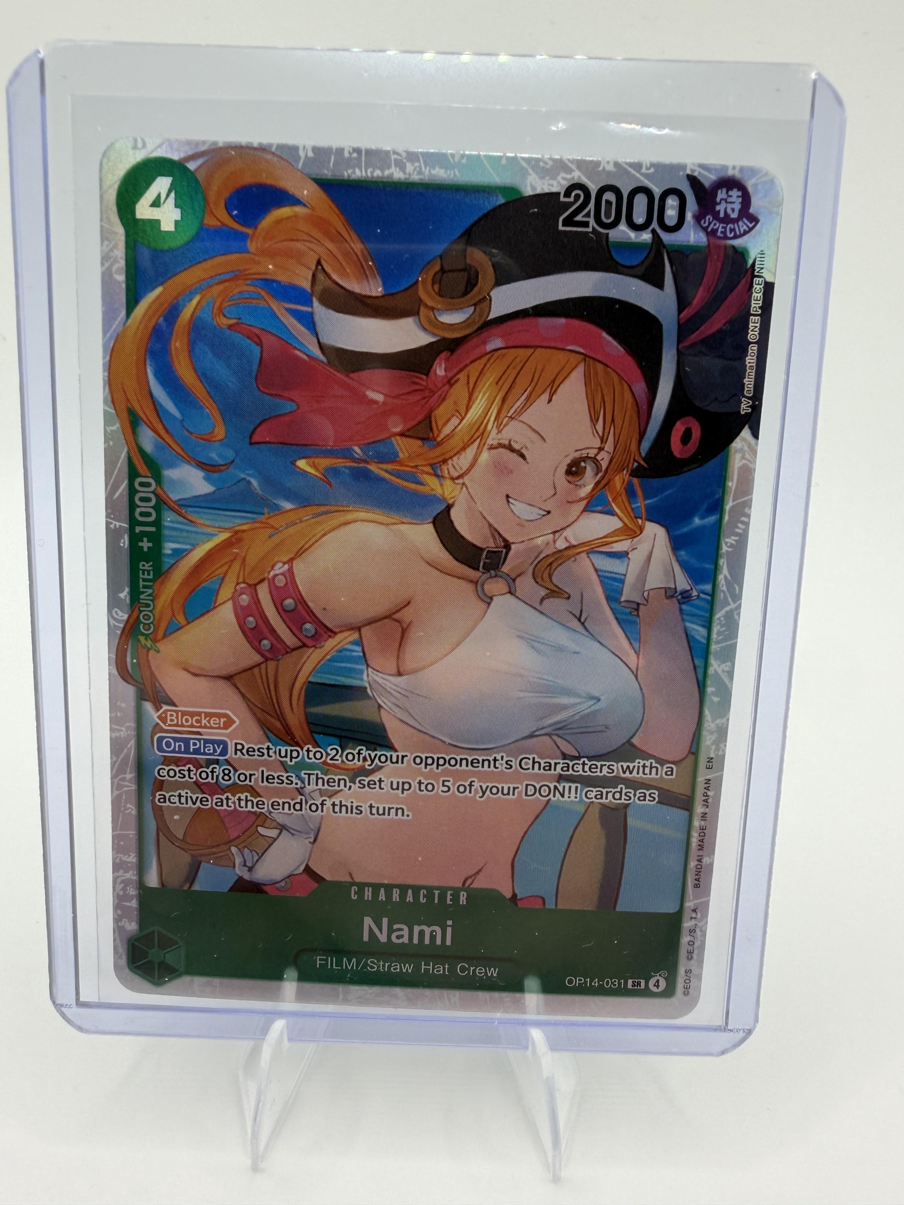 The Azure Sea's Seven Nami Card Super Rare #OP14-031