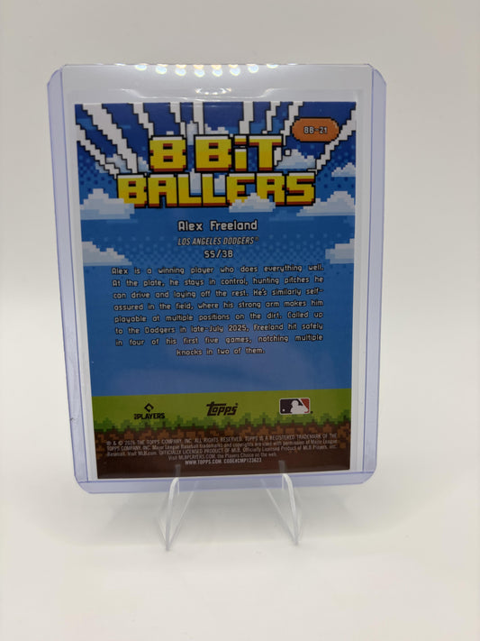 2026 Topps Alex Freeland Card 8 Bit Ballers Los Angeles Dodgers #8B-21