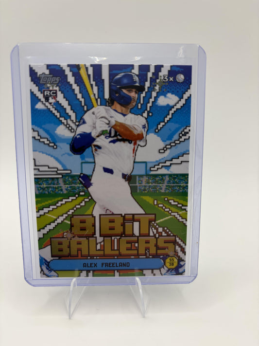 2026 Topps Alex Freeland Card 8 Bit Ballers Los Angeles Dodgers #8B-21