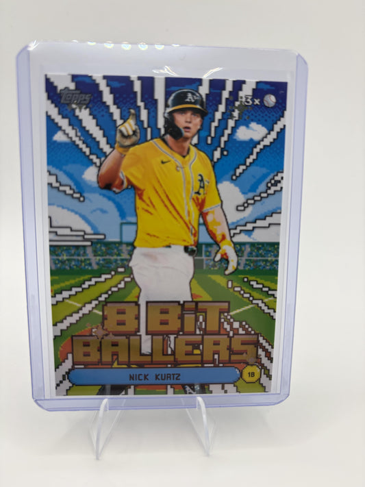 2026 Topps Nick Kurtz Card 8 Bit Ballers Athletics #8B-6