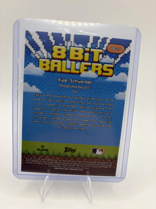 2026 Topps Kyle Schwarber Card 8 Bit Ballers Philadelphia Phillies #8B-25