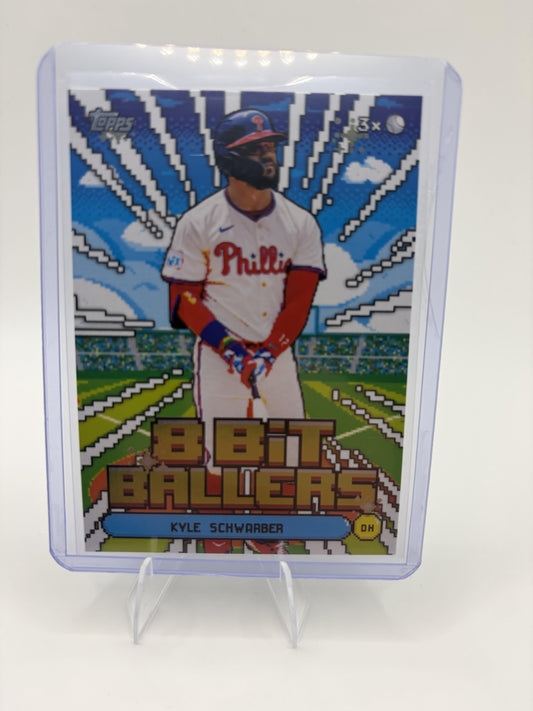 2026 Topps Kyle Schwarber Card 8 Bit Ballers Philadelphia Phillies #8B-25