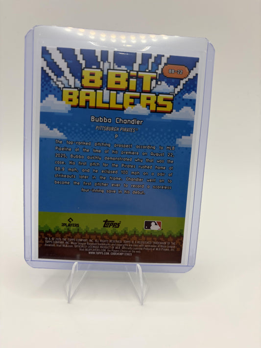 2026 Topps Bubba Chandler Card 8 Bit Ballers Pittsburgh Pirates #8B-22