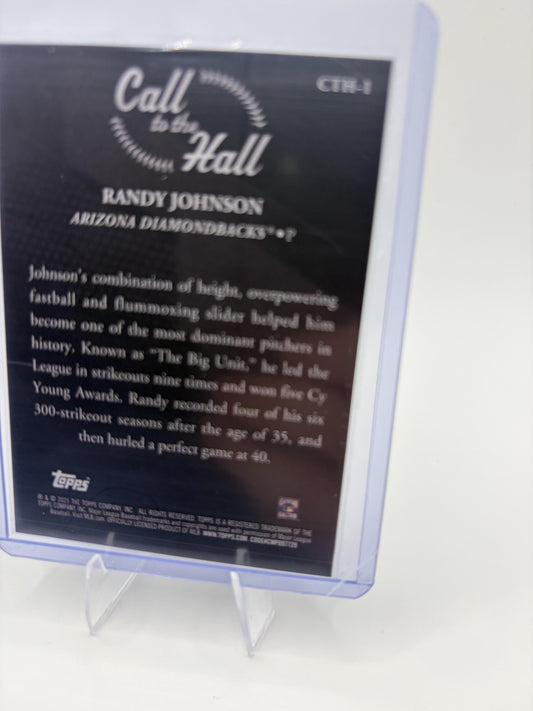 2025 Topps Randy Johnson Call to the Hall Insert #CTH-1 Diamondbacks HOF