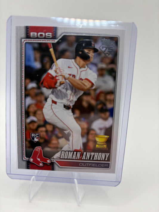 2026 Topps Roman Anthony Card RC Boston Red Sox #189