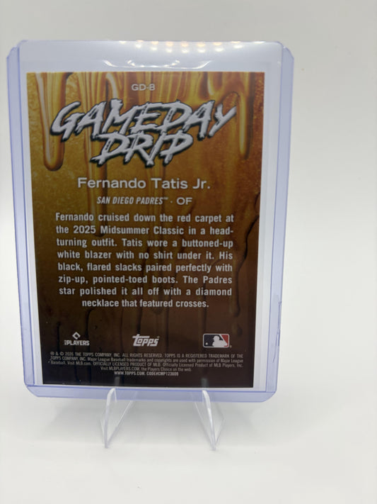 2026 Topps Fernando Tatis Jr. Card Gameday Drip San Diego Padres #GD-8