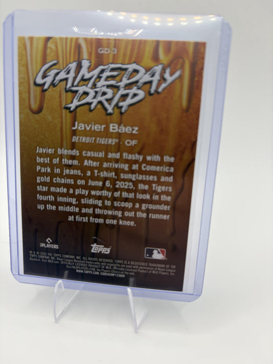 2026 Topps Javier Baez Card Gameday Drip Detroit Tigers #GD-3
