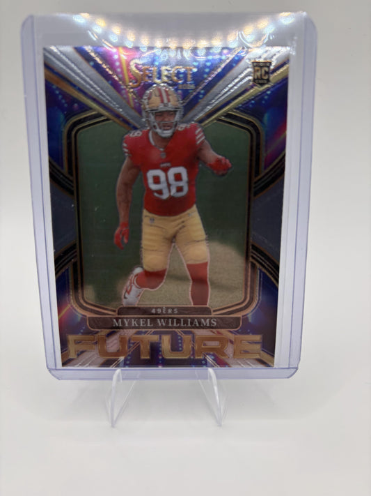 2025 Panini Select Mykel Williams Card Select Future San Francisco 49ers #23