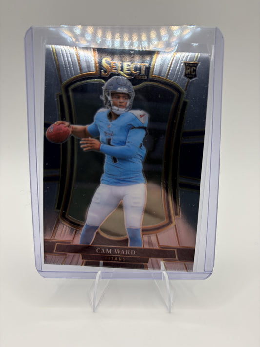 2025 Panini Select Cam Ward Card RC Tennessee Titans #126 Premier Level