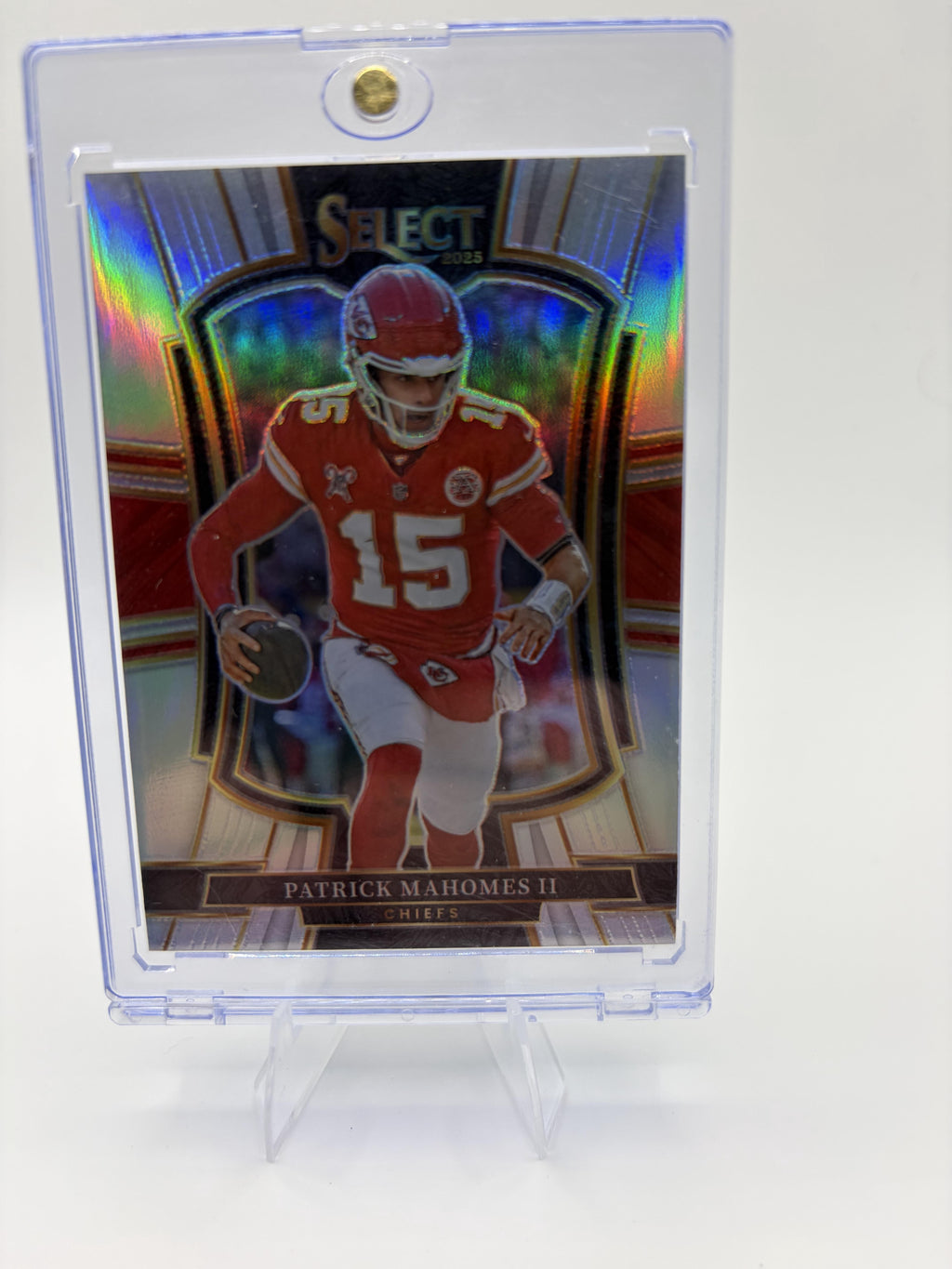 2025 Panini Select Patrick Mahomes II Card Silver Prizm Kansas City Chiefs #107