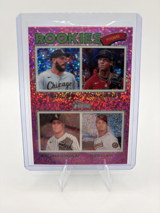 2026 Topps Heritage Rookie Pitchers Pink Sparkle