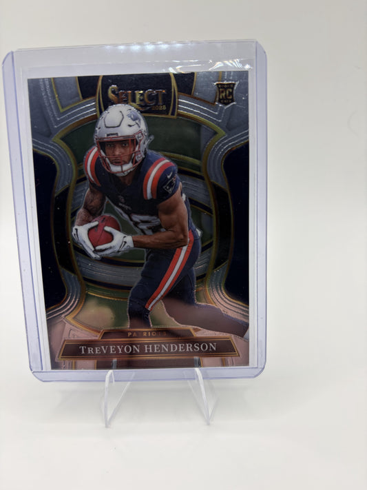 2025 Panini Select TreVeyon Henderson Concourse RC #78 Patriots Rookie