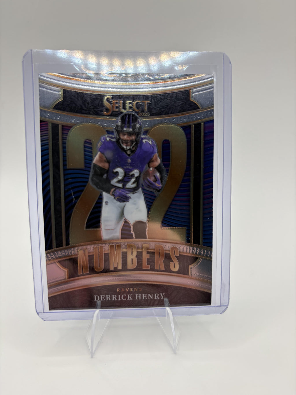2025 Panini Select Derrick Henry Numbers Insert #2 Baltimore Ravens