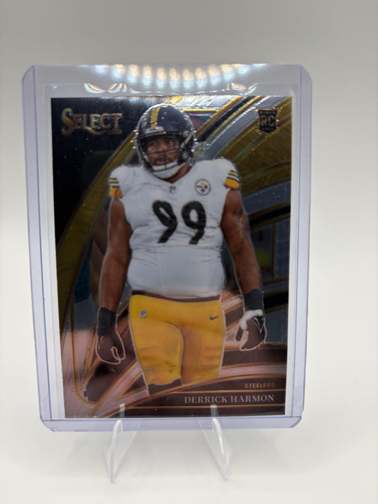 2025 Panini Select Derrick Harmon Card Pittsburgh Steelers #251