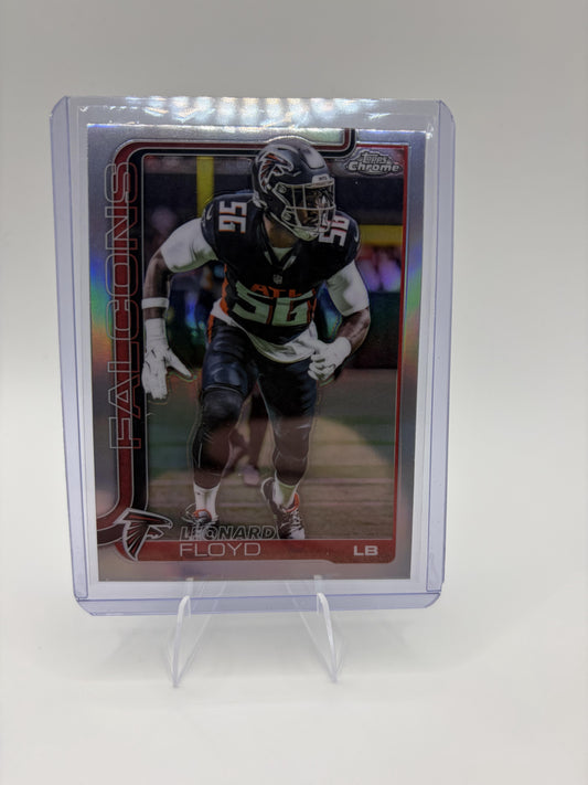 2025 Topps Chrome Leonard Floyd  Refractor #18 Atlanta Falcons