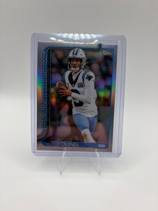 2025 Topps Chrome Bryce Young Refractor #40 Carolina Panthers QB