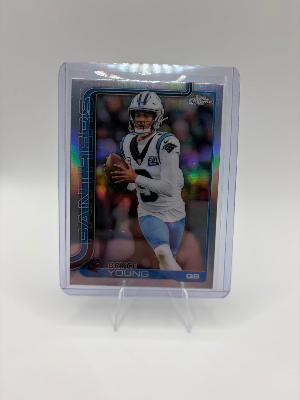 2025 Topps Chrome Bryce Young Refractor #40 Carolina Panthers QB