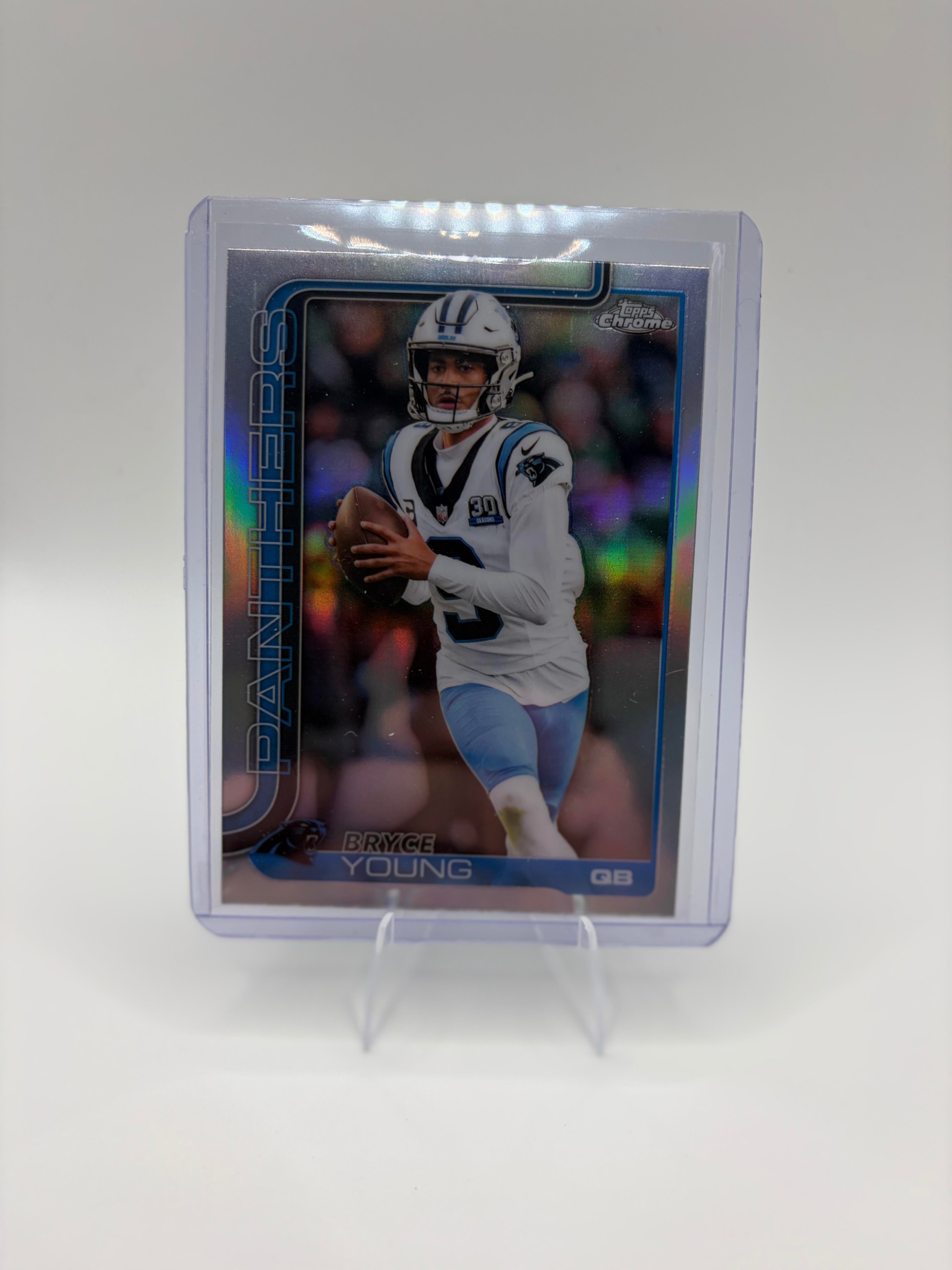 2025 Topps Chrome Bryce Young Refractor #40 Carolina Panthers QB