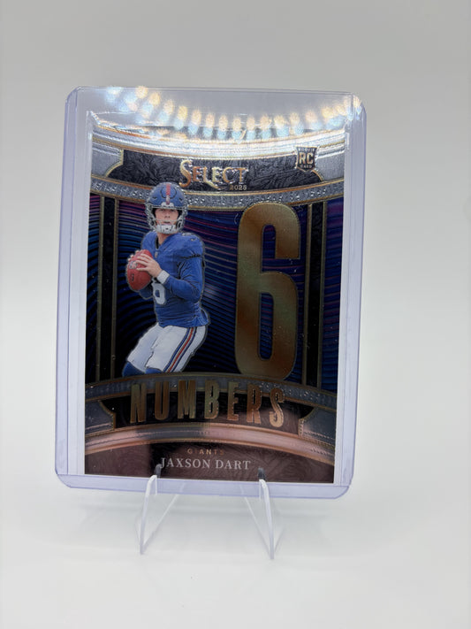 2025 Panini Select Jaxson Dart Numbers Rookie RC #16 Giants