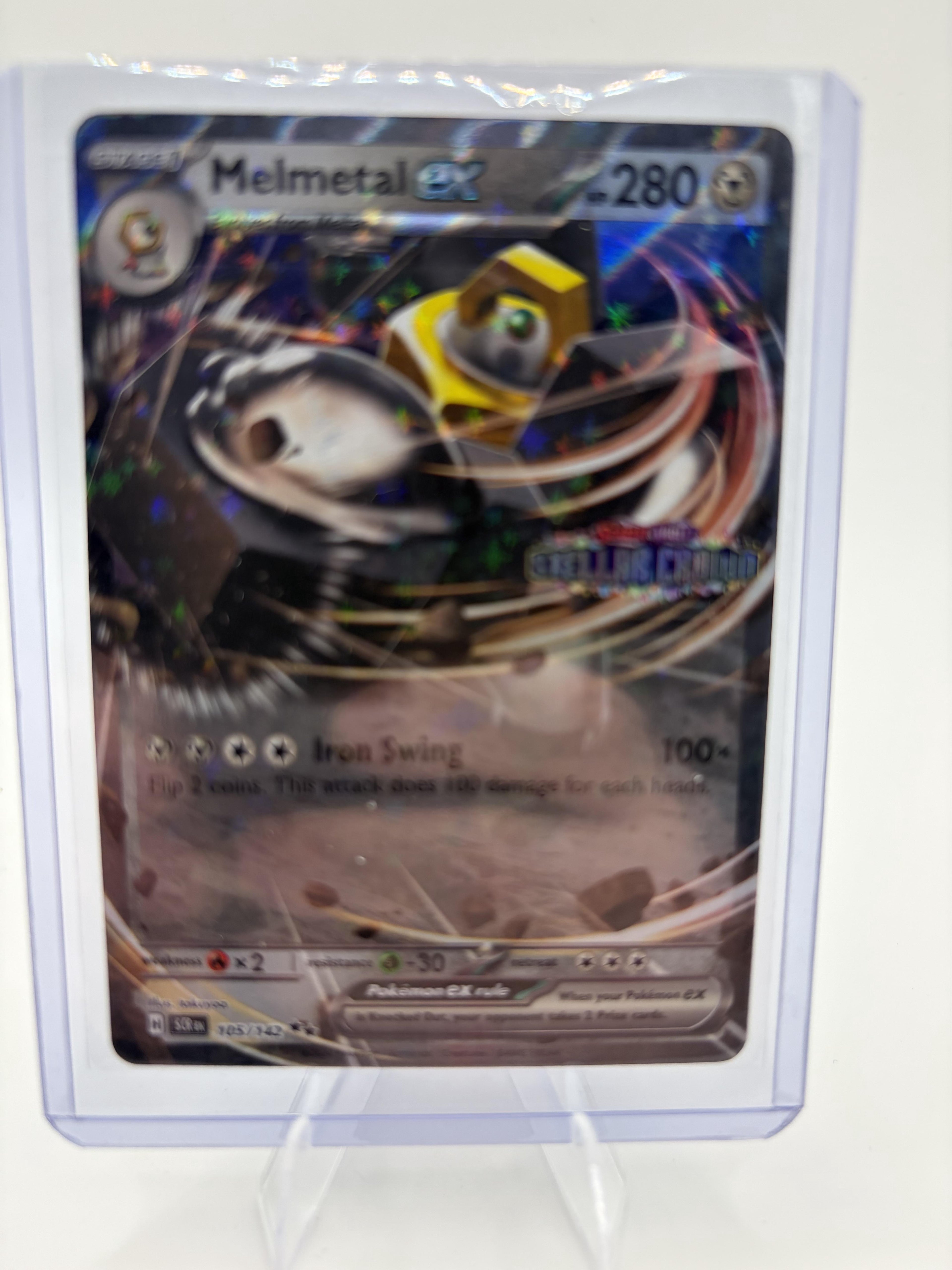 Melmetal ex 105/142 Stellar Crown Pokemon TCG NM Holo Rare Stage 1 280 HP