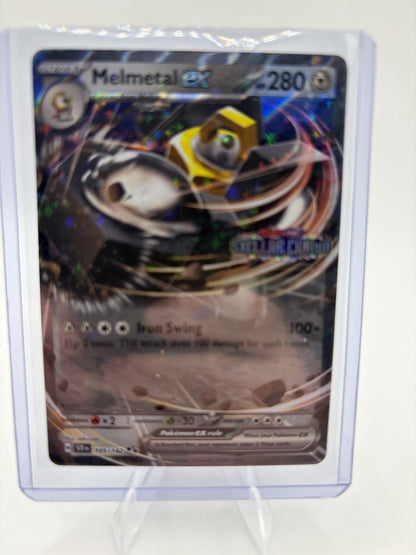 Melmetal ex 105/142 Stellar Crown Pokemon TCG NM Holo Rare Stage 1 280 HP