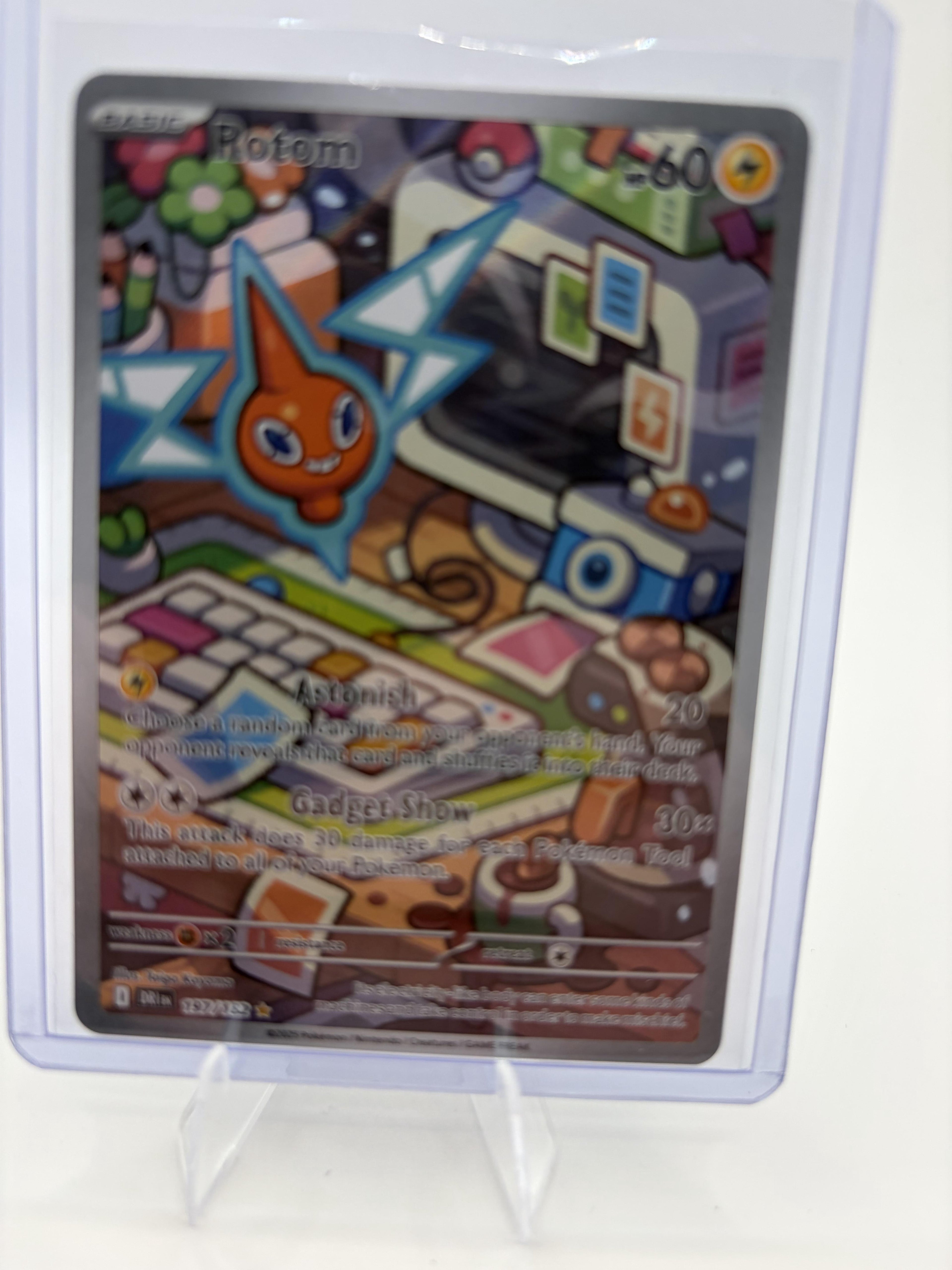 Rotom 197/182 Illustration Rare Destined Rivals Pokemon TCG NM IR Full Art