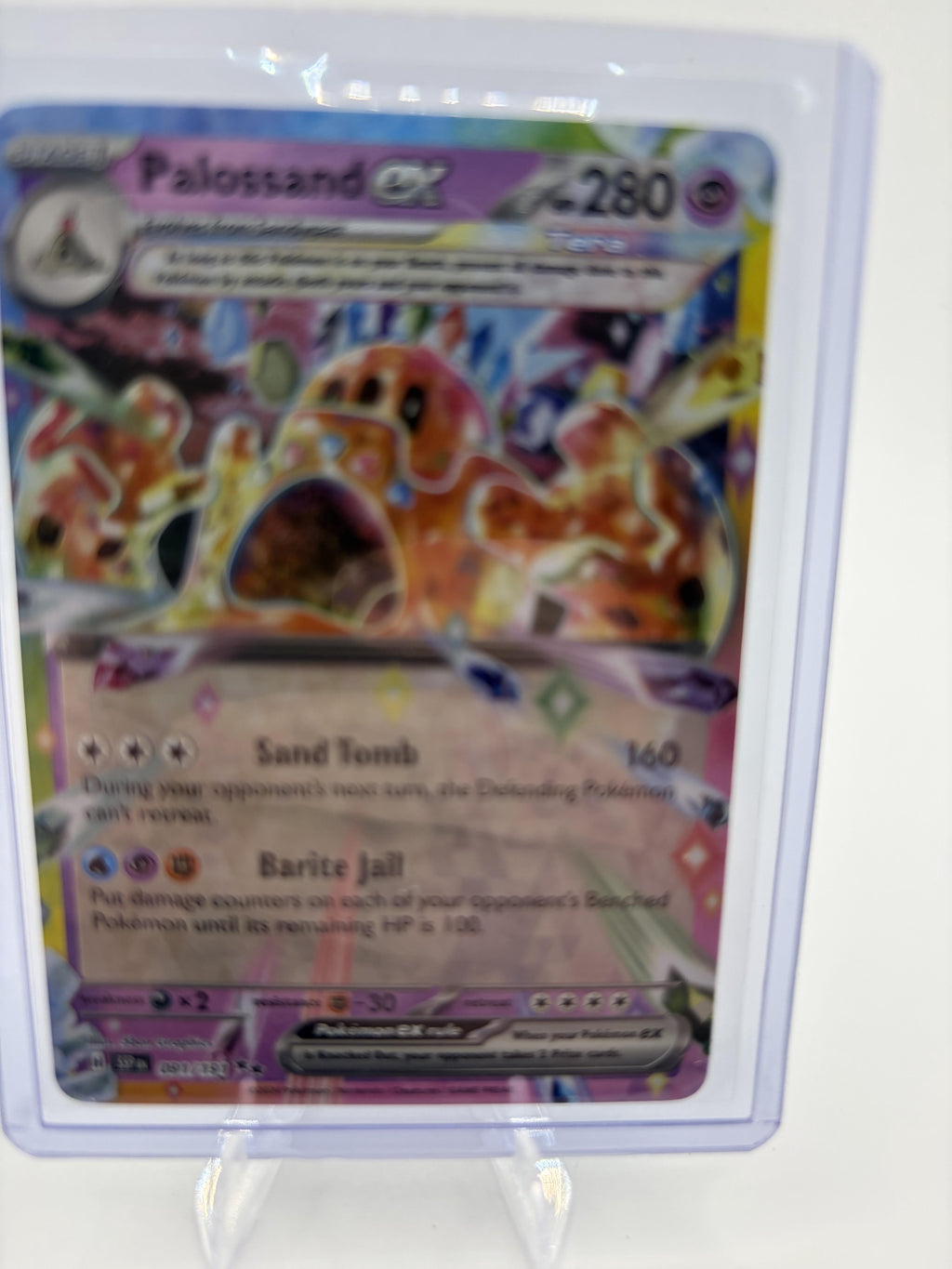 Palossand ex 091/191 Surging Sparks Pokemon TCG NM Holo Tera ex Rare 280 HP