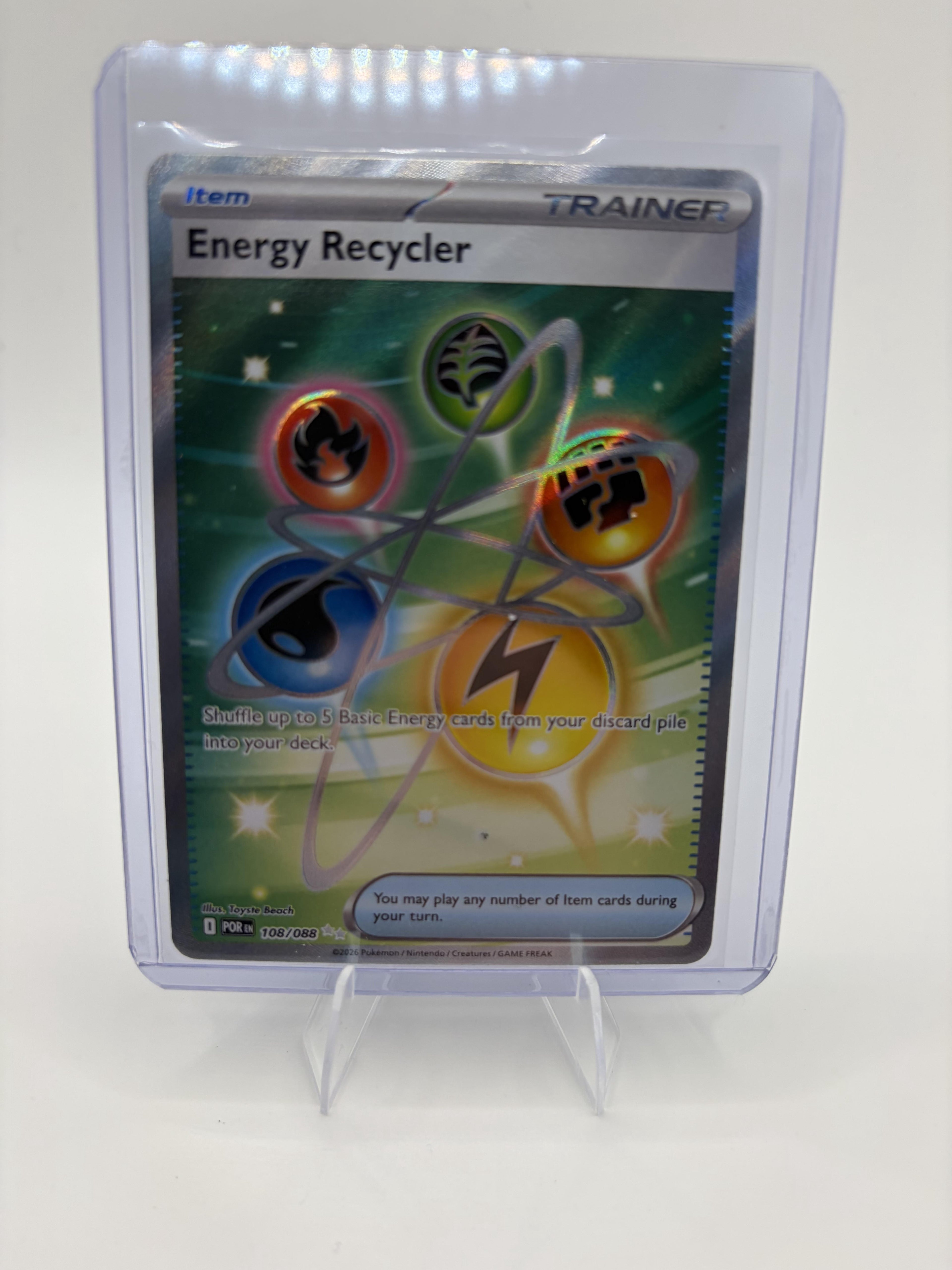 Energy Recycler 108/088 Ultra Rare Perfect Order Pokemon Holo
