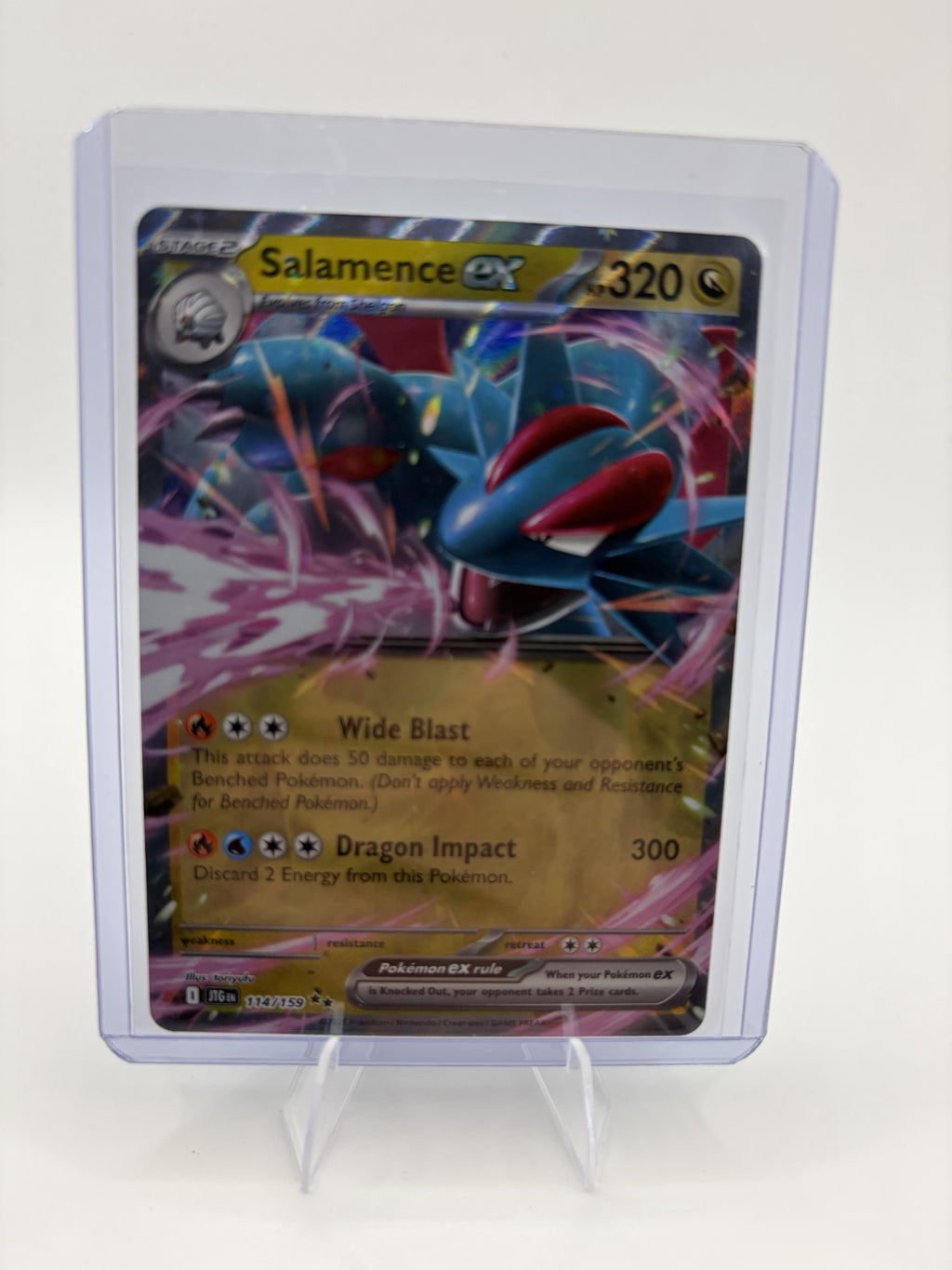 Salamence ex 114/159 Journey Together Pokemon TCG NM Holo Double Rare 320 HP