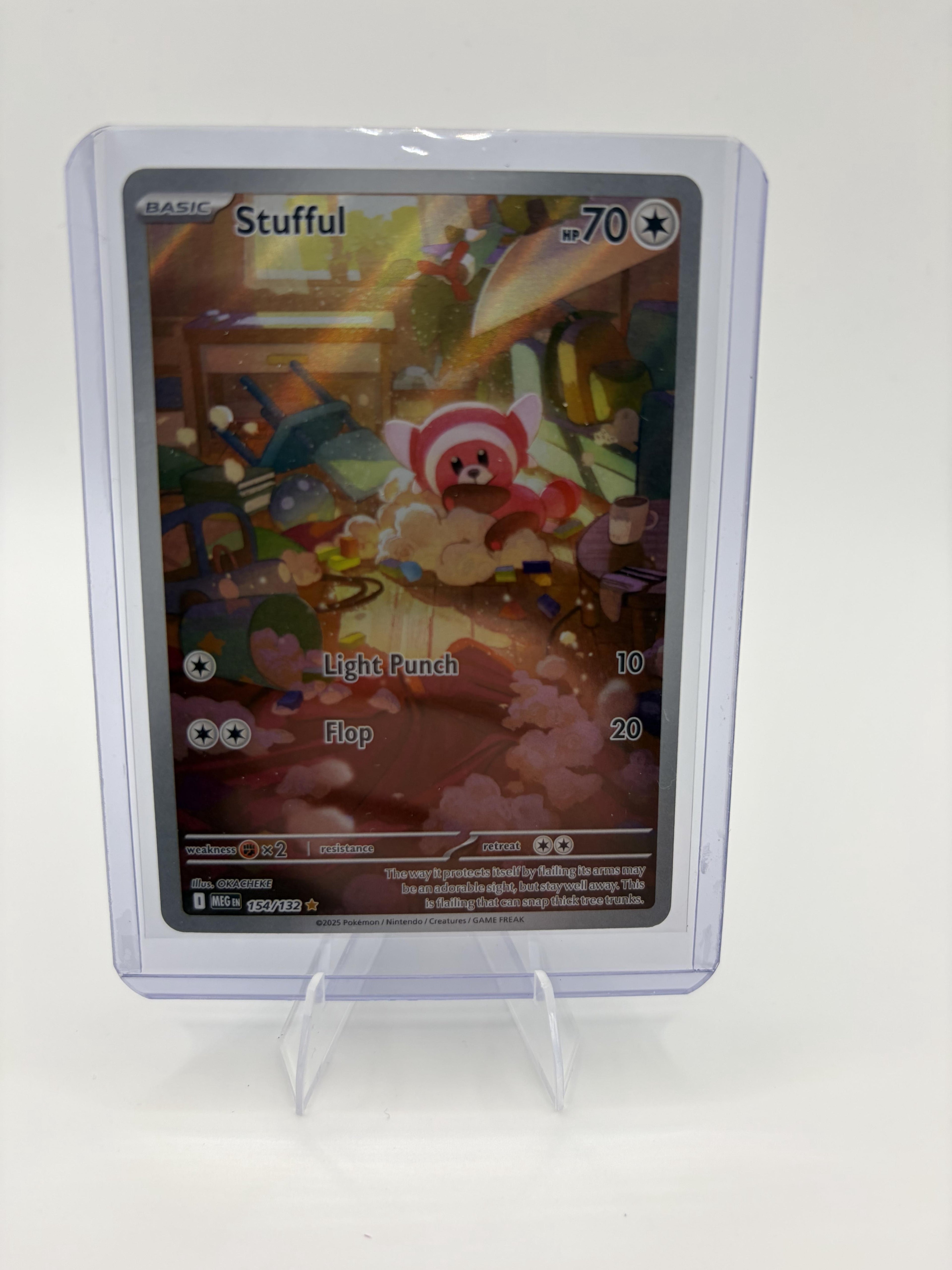 Stufful 154/132 Illustration Rare Mega Evolution Pokemon TCG NM IR Full Art