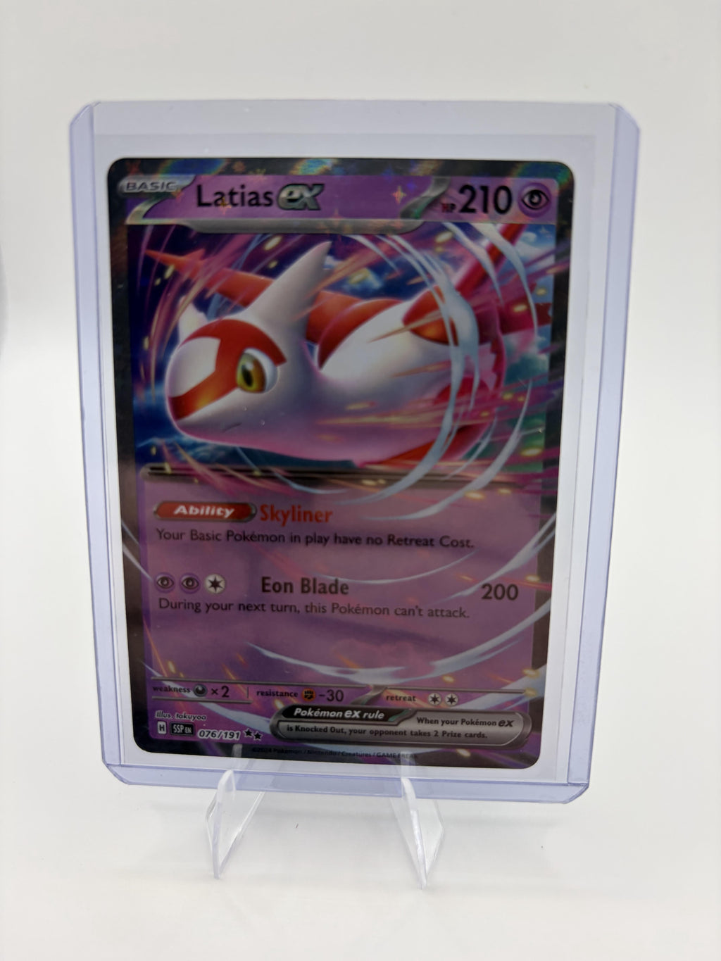 Latias ex 076/191 Surging Sparks Pokemon TCG NM Holo Double Rare Skyliner