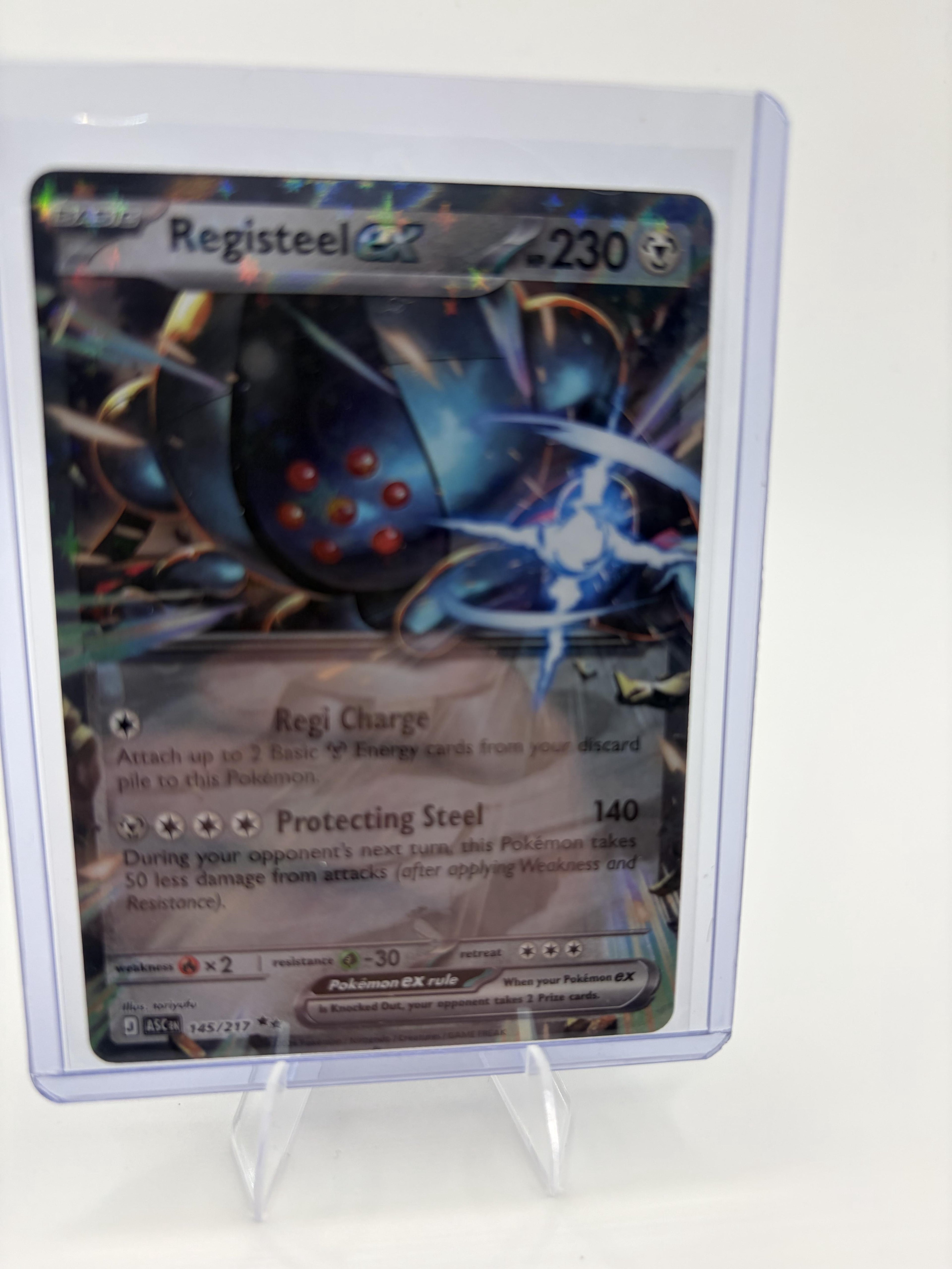 Registeel ex 145/217 Double Rare Ascended Heroes Pokemon TCG NM Holo