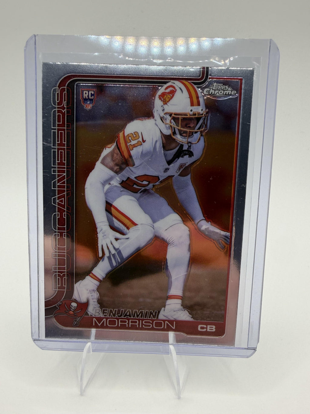 2025 Topps Chrome Benjamin Morrison RC #355 Refractor Tampa Bay Buccaneers