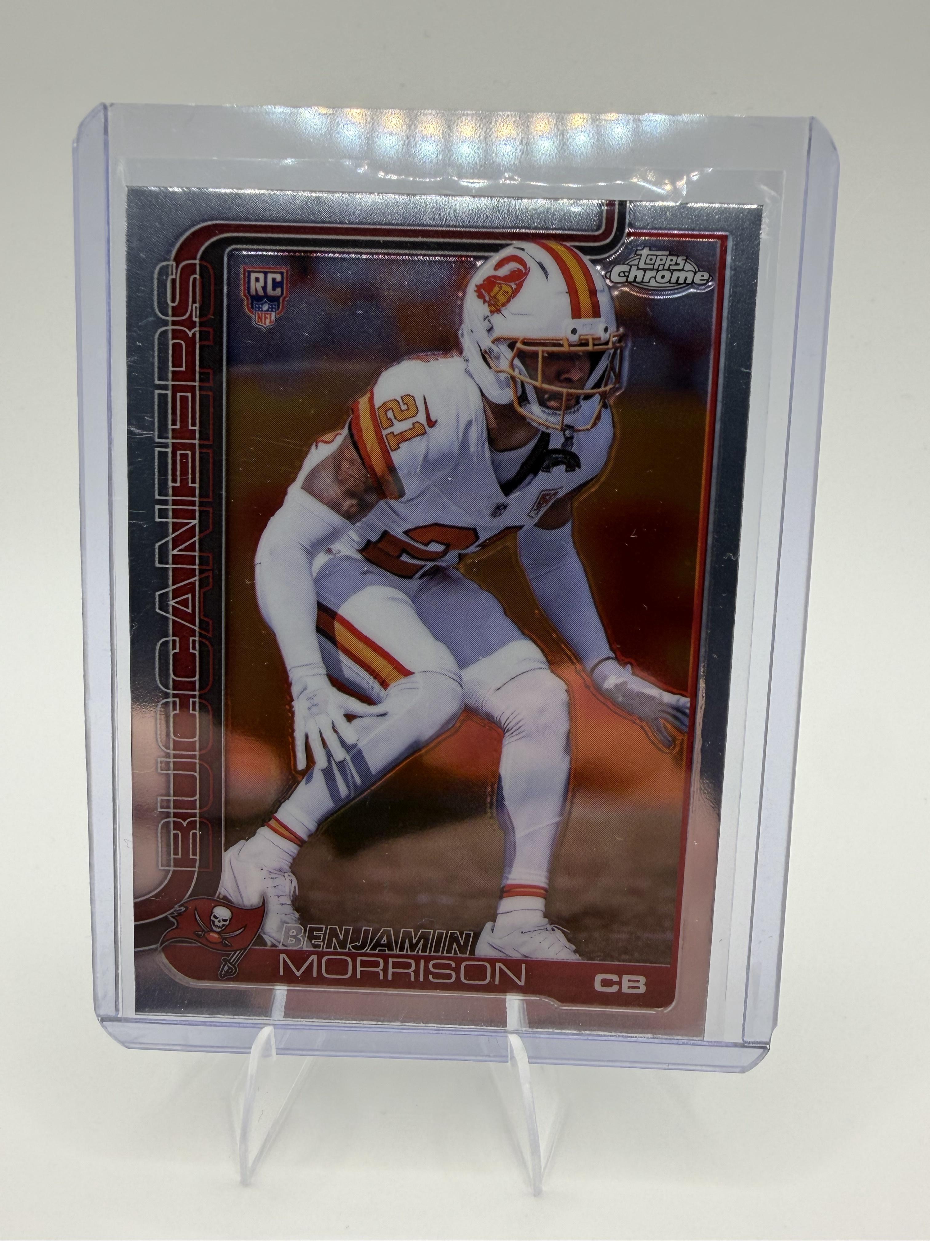 2025 Topps Chrome Benjamin Morrison RC #355 Refractor Tampa Bay Buccaneers