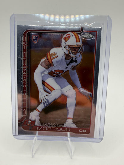 2025 Topps Chrome Benjamin Morrison RC #355 Refractor Tampa Bay Buccaneers