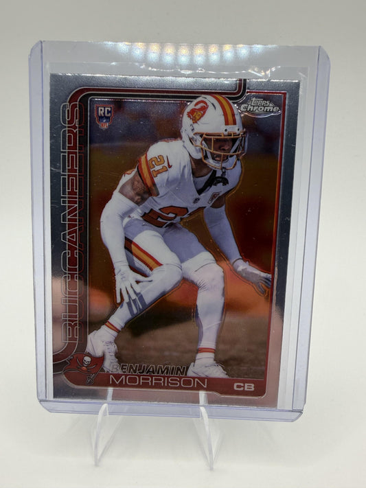 2025 Topps Chrome Benjamin Morrison RC #355 Refractor Tampa Bay Buccaneers