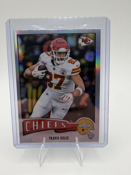 2025 Topps Chrome Travis Kelce #1975-17 Refractor 1975 Retro Insert Chiefs