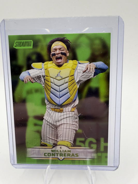 2025 Stadium Club William Contreras Card Lime Green Milwaukee Brewers #150