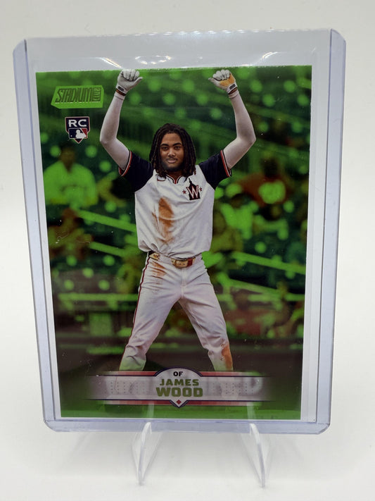 2025 Stadium Club James Wood Card Lime Green RC Washington Nationals #175