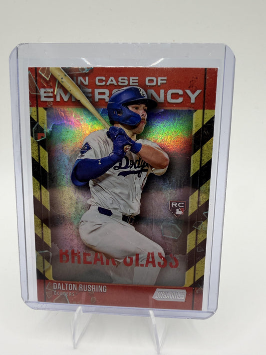 2025 Stadium Club Dalton Rushing Card In Case of Emergency  Dodgers #ICE-2
