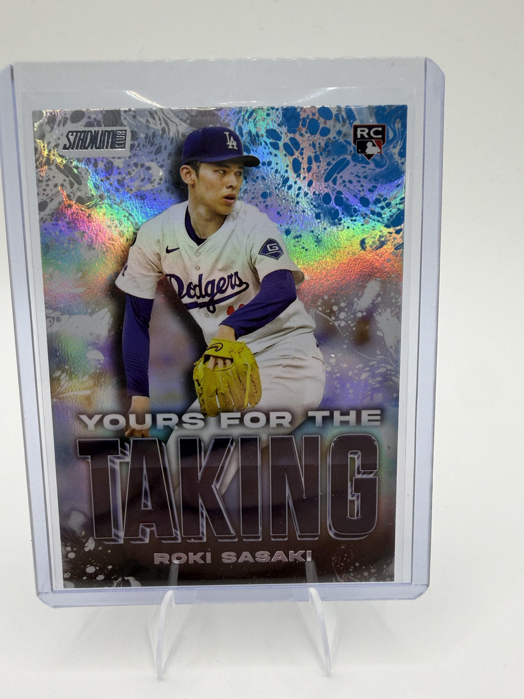 2025 Stadium Club Roki Sasaki RC #YK-10 Rainbow Foil Yours For The Taking