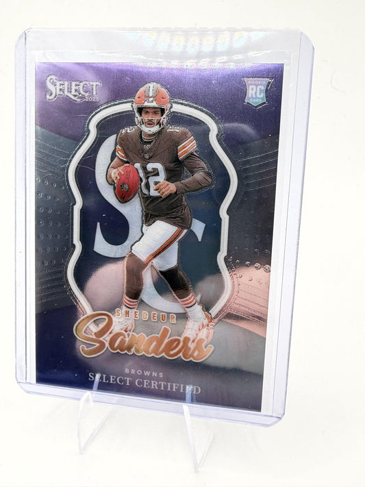 2025 Panini Select Shedeur Sanders Card Select Certified Rookies  Browns #12