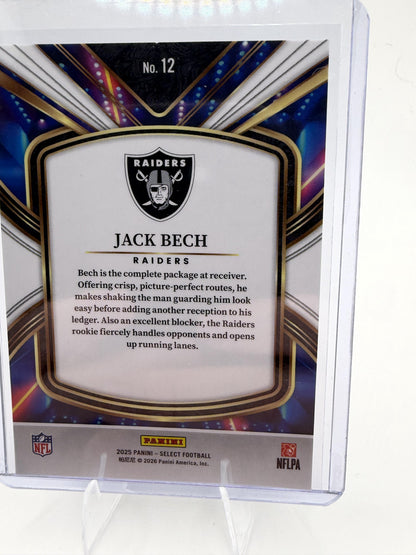 2025 Panini Select Jack Bech Card Select Future Las Vegas Raiders #12