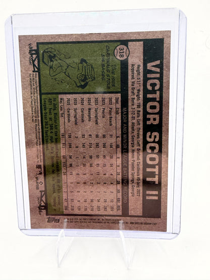 2026 Topps Heritage Victor Scott II Card Chrome St. Louis Cardinals #318