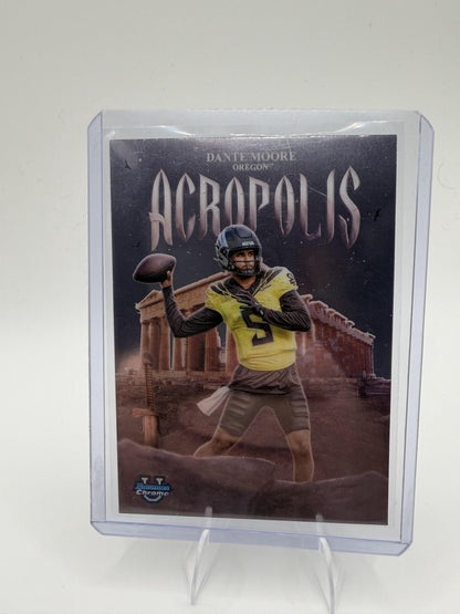 2025 Bowman University Chrome Dante Moore Card Acropolis Oregon Ducks #A-7