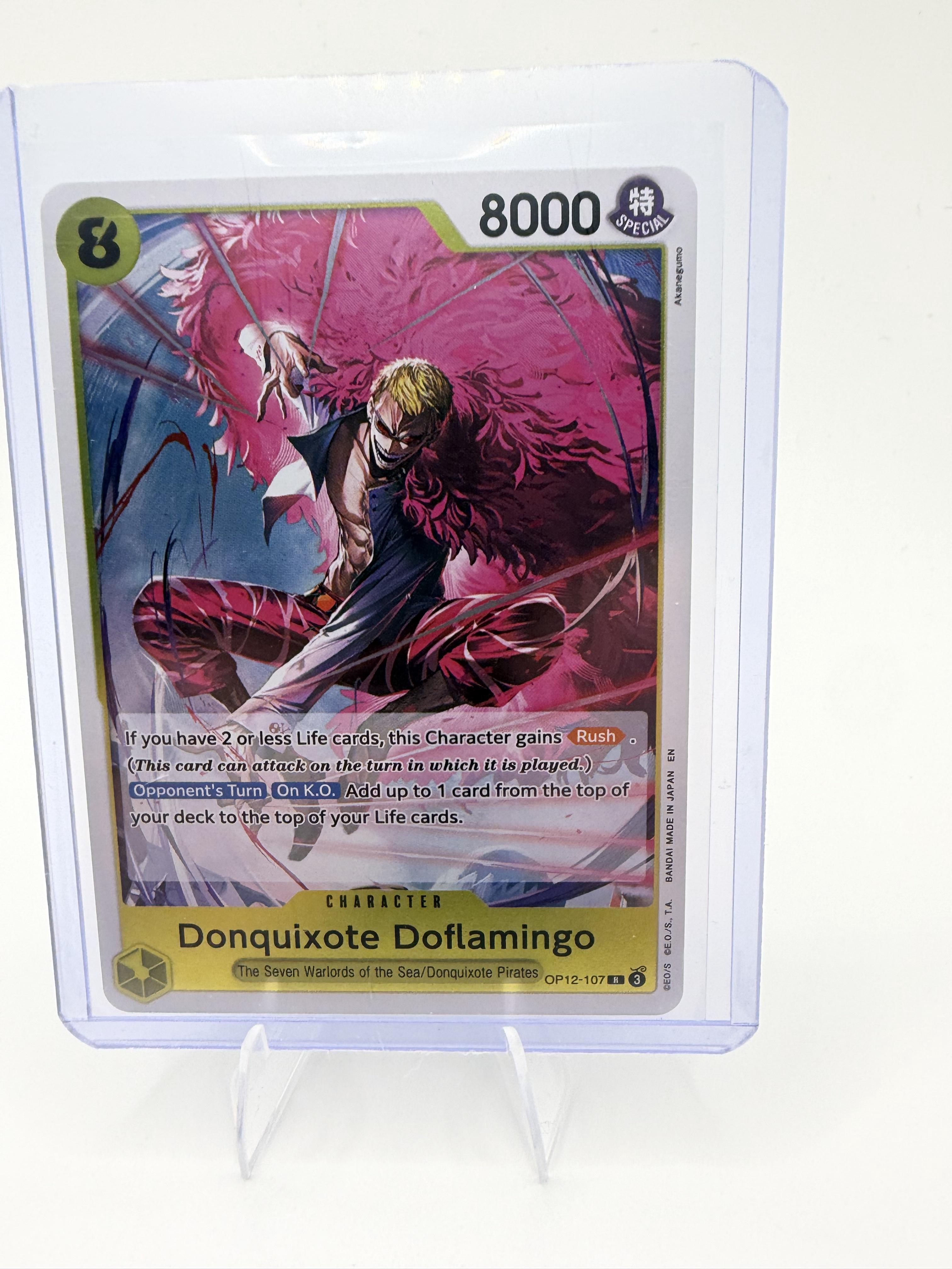 Donquixote Doflamingo OP12-107 SR Super Rare One Piece TCG Legacy of the Master