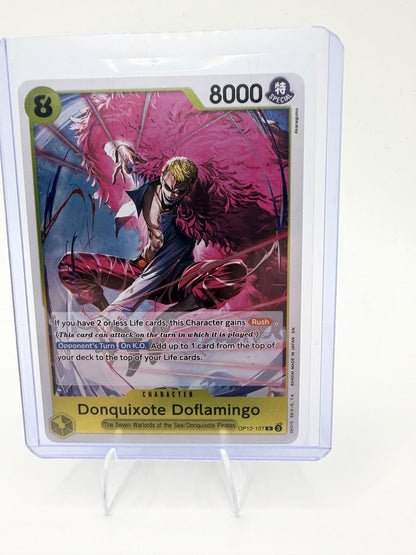 Donquixote Doflamingo OP12-107 SR Super Rare One Piece TCG Legacy of the Master
