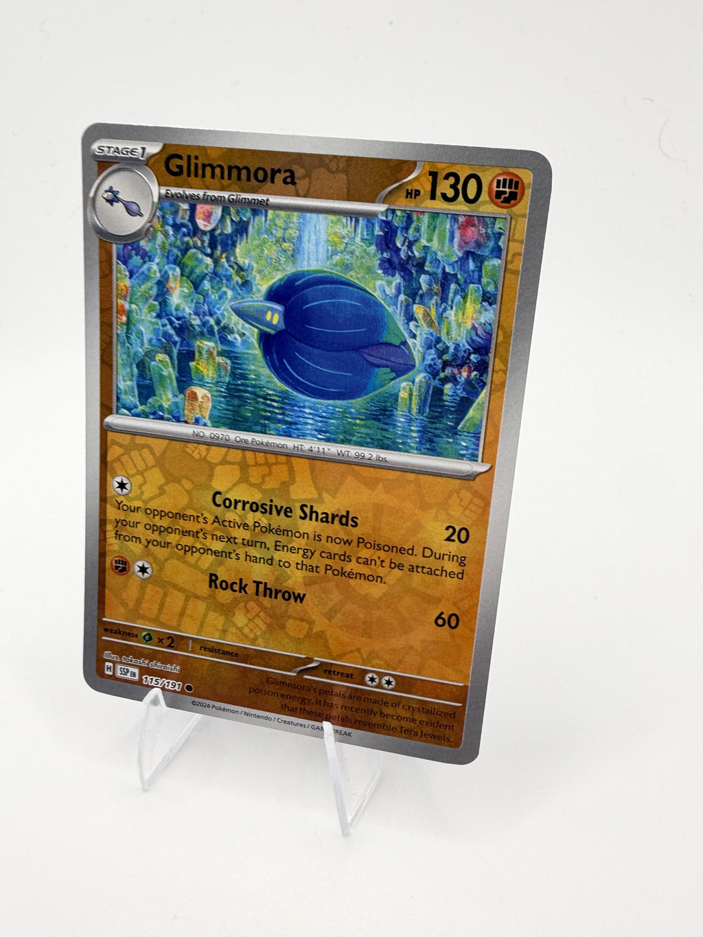 Glimmora 115/191 Reverse Holo Surging Sparks SSP Pokemon 2024 NM