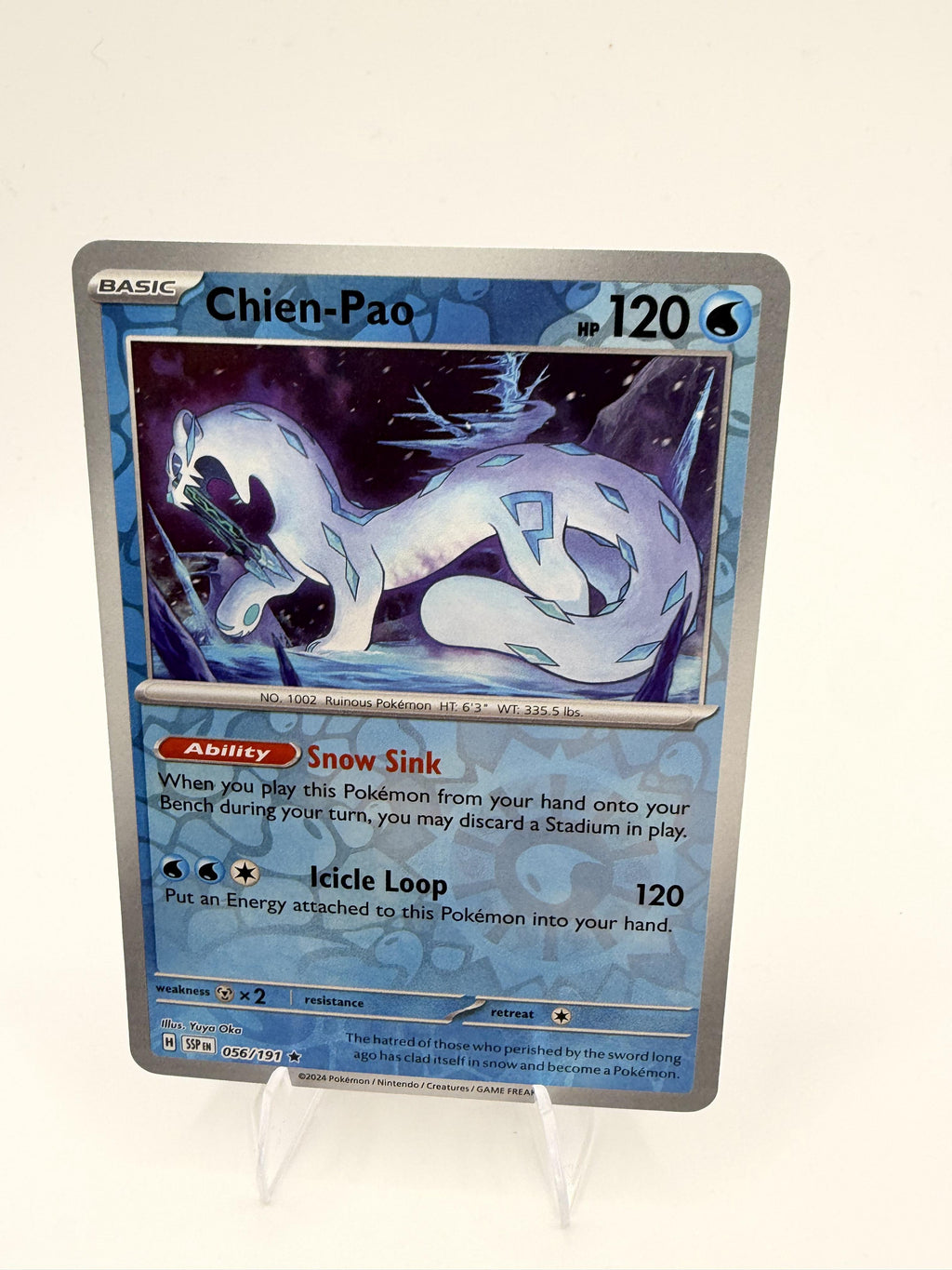 Chien-Pao 056/191 Holo Rare Surging Sparks SSP Pokemon 2024 Scarlet & Violet