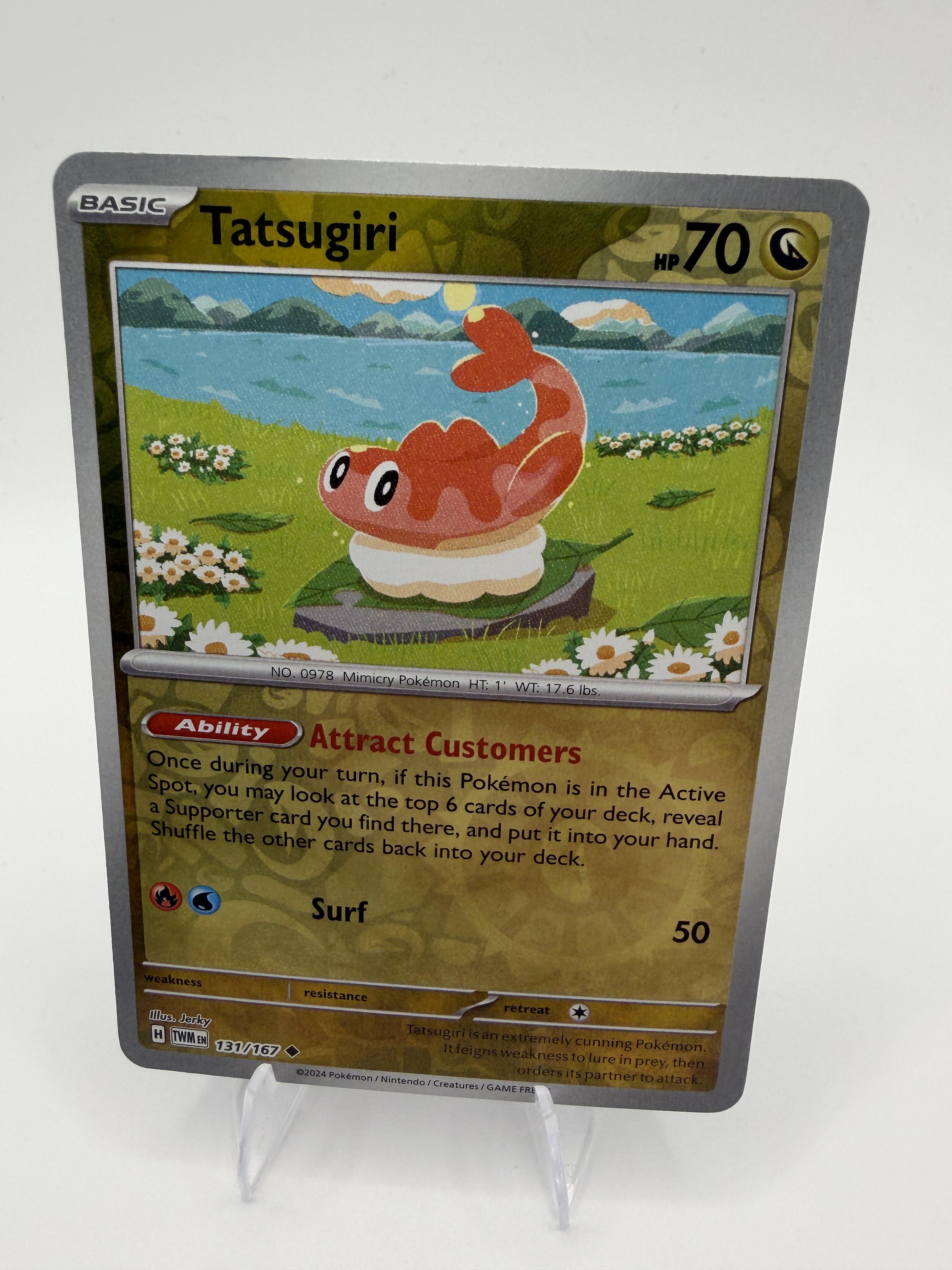 Tatsugiri 131/167 Reverse Holo Twilight Masquerade TWM Pokemon 2024 NM
